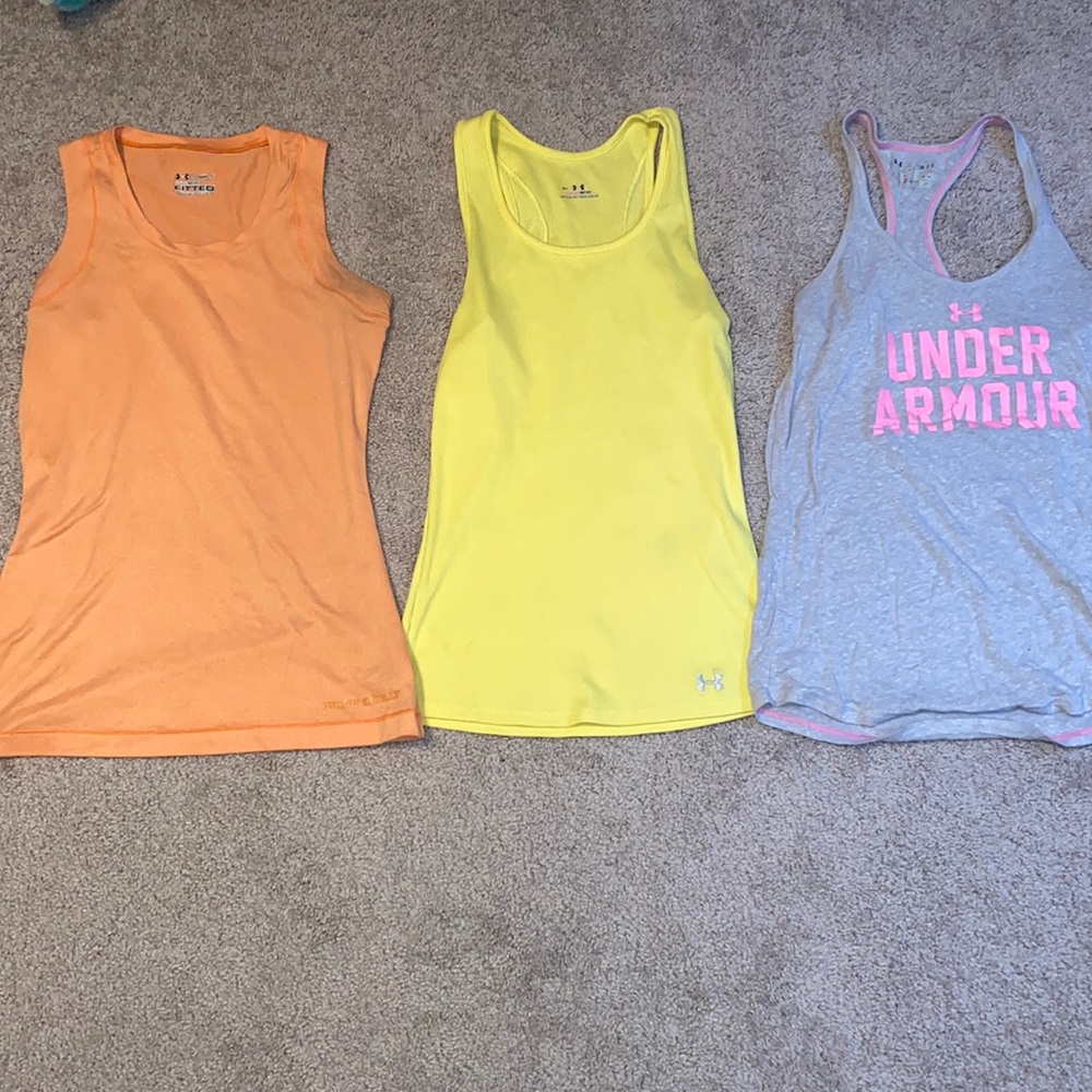 3 under Armour tank tops